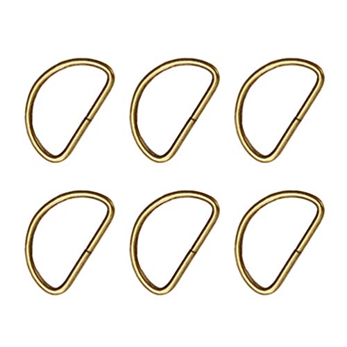 Artibetter 20 Stücke D Ring für Hardware Taschen Mehrzweck D Ring Gurt Schnallen Gurtband Zubehör für Kleidung Gepäck Rucksack (Bronze) 20X12x2 3Mm von Artibetter