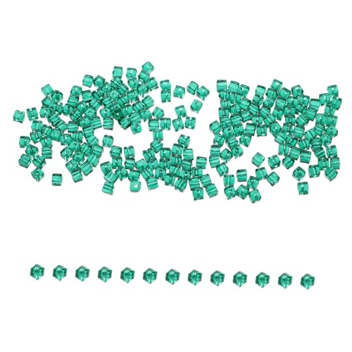 Artibetter 200 Stück Würfelförmige Glasperlen Zur Schmuckherstellung, 4 Mm, Facettierte Quadratische Abstandshalter, Lose Perlen Für Armbänder, Ohrringe, Diy-bastelzubehör von Artibetter