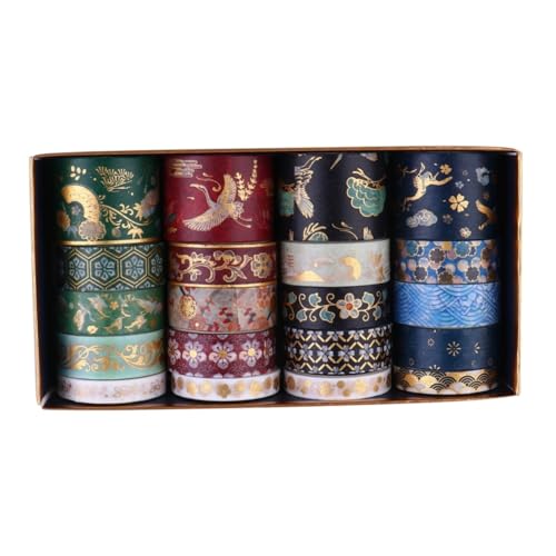 Artibetter 20Rolle Washi Tape Bronzierendes Klebeband für Geschenkverpackungen Fotoalben und Bastelprojekte Designs Leicht und Transportabel Artibetter 20Rolle Washi Tape Bronzierendes Klebeband für Geschenkverpackungen Fotoalben und Bastelprojekte Designs Leicht und Transportabel von Artibetter