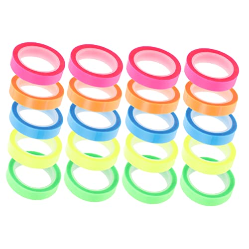 Artibetter 20Rollen Transparente Haftmarker Wasserdichte Lesebänder für Notizen Selbstklebende Tabs für Schule und Büro Leicht Wiederablösbar und Beschreibbar von Artibetter