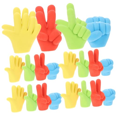 Artibetter 24 Stück Teiliges Fingerförmige Radiergummis Bunte Kleine Bleistiftradierer Für Schüler Praktisch Leicht Tragbar von Artibetter