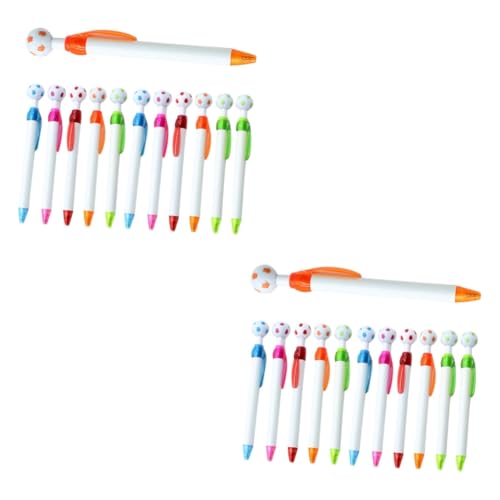 Artibetter 24 Stück Teiliges Fußball Kugelschreiber Einziehbar Nachfüllbar Bunte Schreibstifte für Schule Sportfans Zufällige Farbe Zufällige Farbe Artibetter 24 Stück Teiliges Fußball Kugelschreiber Einziehbar Nachfüllbar Bunte Schreibstifte für Schule Sportfans Zufällige Farbe Zufällige Farbe von Artibetter