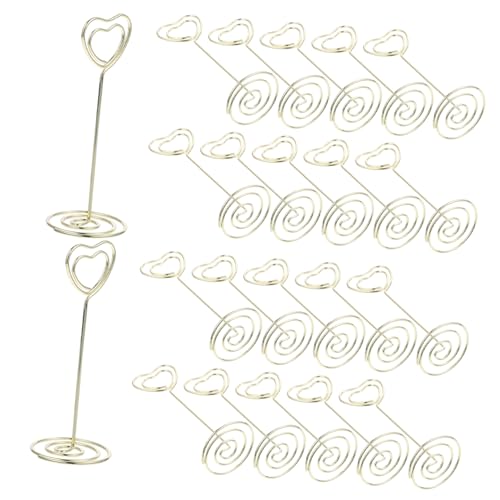 Artibetter 24 Stück Teiliges Herzform Kartenhalter aus Metall Langlebige Tischkarten und Menükartenclips Tischnummernhalter für Hochzeit Party Büro und Heimdekoration in Elegantem Gold Artibetter 24 Stück Teiliges Herzform Kartenhalter aus Metall Langlebige Tischkarten und Menükartenclips Tischnummernhalter für Hochzeit Party Büro und Heimdekoration in Elegantem Gold von Artibetter