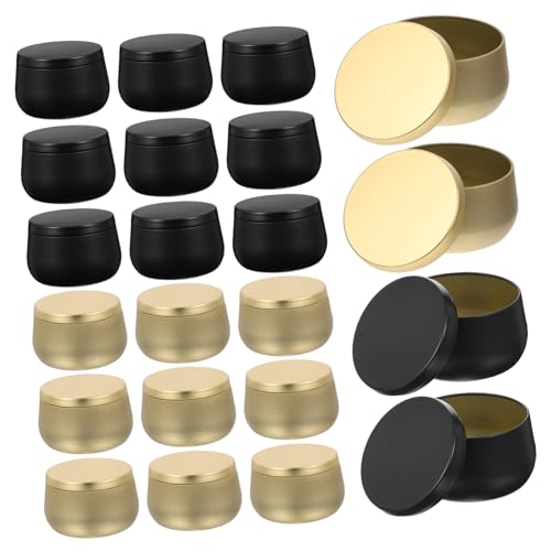 Artibetter 24 Stück Teiliges Leere Kerzendosen mit Deckel Metallische Diy Aromatherapie Kerzengläser für Kerzenherstellung für Kreative Projekte und Home Decor Artibetter 24 Stück Teiliges Leere Kerzendosen mit Deckel Metallische Diy Aromatherapie Kerzengläser für Kerzenherstellung für Kreative Projekte und Home Decor von Artibetter