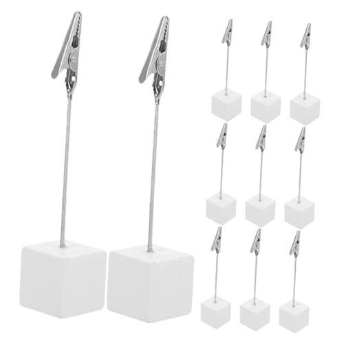 Artibetter 24 Stück Tischnummernkarten-platzhalter, Fotoständer Für Büromenüs, Holz-memo-clip-ständer Für Die Effektive Organisation Von Notizen, Fotos Und Tischdisplays von Artibetter