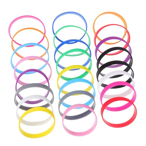Artibetter 24-teiliges Party-armband Aus Silikon: Bunte, Weiche Und Bequeme Gummiarmbänder Für Langes Tragen Auf Geburtstagsfeiern Für Kinder Und Erwachsene, Festivals Und Veranstaltungen Im von Artibetter