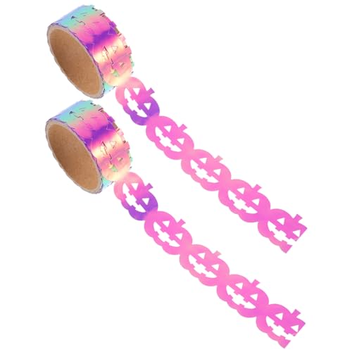 Artibetter 2Rollen Dekoratives Halloween Klebeband Selbstklebendes Geschenkverpackungsband mit Halloween Motiven für DIY Dekorationen und Projekte von Artibetter