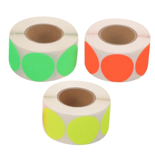 Artibetter 3 Rollen Vorratskontroll etiketten Kleine Runde Food Stickers Fluoreszierende Klebeetiketten in Rot Grün Gelb Selbstklebend zum Organisieren und Beschriften von Lebensmitteln Artibetter 3 Rollen Vorratskontroll etiketten Kleine Runde Food Stickers Fluoreszierende Klebeetiketten in Rot Grün Gelb Selbstklebend zum Organisieren und Beschriften von Lebensmitteln von Artibetter
