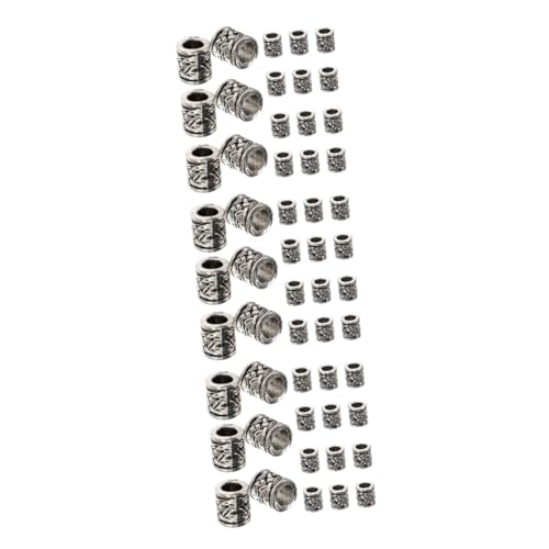 Artibetter 3 Sätze Abstandhalter Für Die Schmuckherstellung Gimp Perlen-kit Winzige Röhre Bausatz Perlenkette Männer Quetschperlen Tour Gießen Einzigartig Silver Zinklegierung 20 Stück * 3 von Artibetter