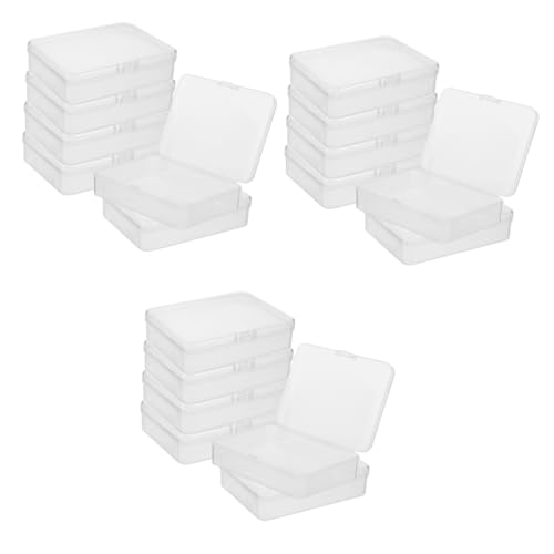 Artibetter 3 Sätze Aufbewahrungskiste Klare Speicherbehälter Klein Hochzeit Aufbewahrungsbehälter Für Schmuck Durchsichtige Aufbewahrungsbox Aus Plastik 6 Stück * 3 von Artibetter