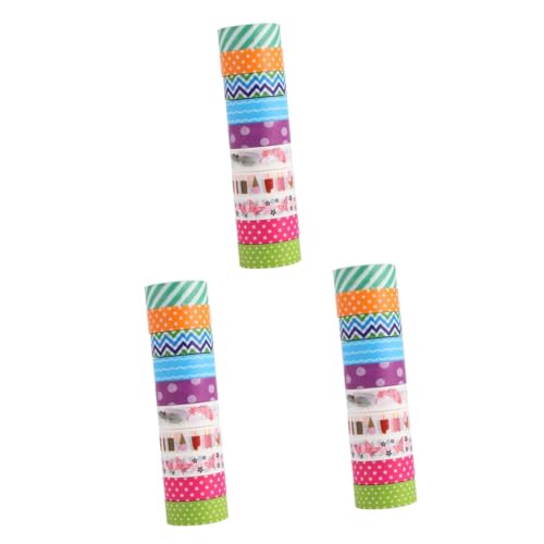 Artibetter 3 Sätze Dekoratives Washi Tape Bunte Handreißbare Diy Klebebänder Für Tagebuch Scrapbooking Und Fotoalben Pro Rolle Vielseitig Einsetzbar Für Kreative Projekte 10 Rollen * 3 Artibetter 3 Sätze Dekoratives Washi Tape Bunte Handreißbare Diy Klebebänder Für Tagebuch Scrapbooking Und Fotoalben Pro Rolle Vielseitig Einsetzbar Für Kreative Projekte 10 Rollen * 3 von Artibetter