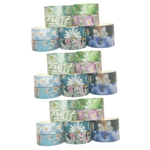 Artibetter 3 Sätze Diy Scrapbook Klebeband Mit Blumenmuster Bunte Papierklebebänder Für Scrapbooking Tagebuch Und Bastelprojekte Zufällige Farben Und Stile 10 Stück * 3 von Artibetter