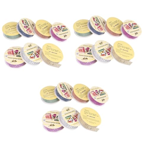 Artibetter 3 Sätze Diy Scrapbook Klebeband Teiliges Farbige Dekorative Bänder Für Fotoalben Tagebuch Und Bastelarbeiten Sicher Und Vielseitig Einsetzbar Für Kunstprojekte Und 7 Stück * 3 von Artibetter