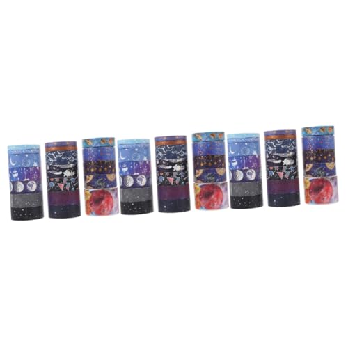 Artibetter 3 Sätze Galaxy-papierband Klebrig Papier Klebeband Kunstband Dekorative Klebebänder Aufkleber Zum Basteln Sammelklebeband Bastelband Hochwertiges Japanisches Papier 19 Rollen * 3 von Artibetter