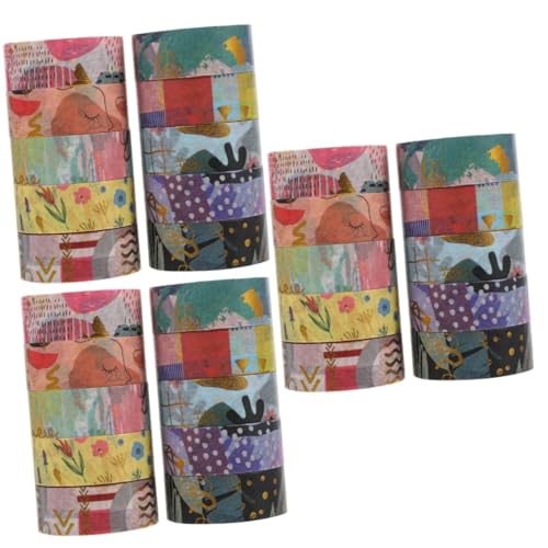 Artibetter 3 Sätze Geometrische Goldfolie Washi Tapes Dekorative Klebebänder Für Diy Scrapbooking Notizbücher Und Kalendergestaltung 10 Rollen * 3 von Artibetter