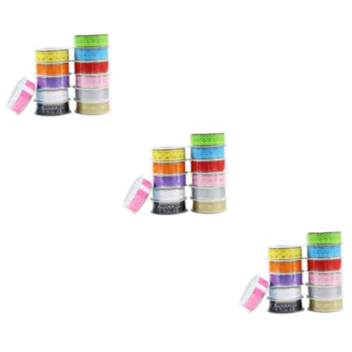 Artibetter 3 Sätze Hollow Lace Tape Rosé Dekoratives Klebeband Für Scrapbooking Und Diy Projekte 12 Stücke * 3 von Artibetter
