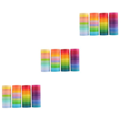 Artibetter 3 Sätze Klebeband Farben Dekorativ Scrapbooking -vorräte Farbig Scrapbooking Tape Scrapbook-materialien Buchband Diy-bänder Japanisches Papier 48 Rollen * 3 von Artibetter