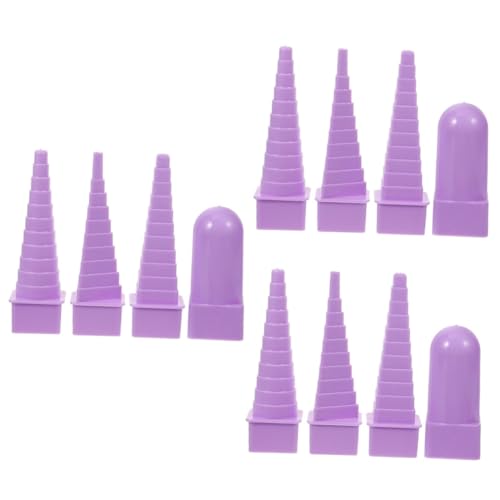 Artibetter 3 Sätze Papierförderturm Herstellung Werkzeug Für Dünn Quilling Board Mit Farbig Eisstockschießen Quilling-gerät Aus Papier Drahtwickelturm Plastik Violett 4 Stück * 3 von Artibetter