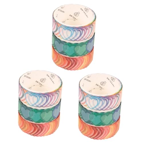 Artibetter 3 Sätze Planer Tape Notizbuch Band Klebrig Sammelalbum Für Schrott Aufkleber Zum Basteln Scrapbooking Washi Tape Selbstklebende Diy-klebebänder Washi -bänder Papier 3 Rollen * 3 Artibetter 3 Sätze Planer Tape Notizbuch Band Klebrig Sammelalbum Für Schrott Aufkleber Zum Basteln Scrapbooking Washi Tape Selbstklebende Diy-klebebänder Washi -bänder Papier 3 Rollen * 3 von Artibetter