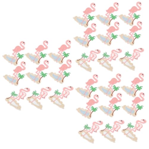 Artibetter 3 Sätze Stickereiflecken Kleidung Erwachsene Und Nähen Für Jacken-applikation Flamingo-patch Kleiderapplikation Süße Patches Stickerei-applikationspatch Bestickt Stoff 10 Stück * 3 von Artibetter