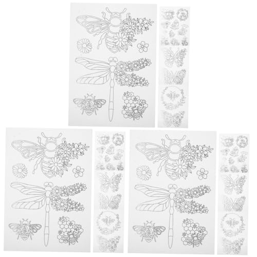 Artibetter 3 Sätze Stickstabilisator Wasser Löslich Embroidery Bastelmaterial Bastel Material Handwerksmaterial Sewing Accessories Nähenvorräte Papier Auflösen Stickpapiere 4 Blätter * 3 von Artibetter
