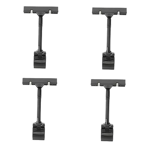 Artibetter 3 Sätze Supermarkt -werbeclip Zeichenhalter Etikettenklemme Werben Gruß Clips Für Warenschilder Karte Groß Clip -warenschild Anzeige Party Black Plastik 4 Stück * 3 von Artibetter