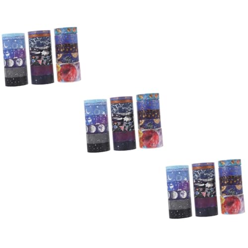 Artibetter 3 Sätze Tape Set Kunstband Verpackung Handwerk Klebrig Papier Klebeband Diy Klebeband Washi-tape-aufkleber Patch Aus Japanischem Papier 19 Rollen * 3 von Artibetter