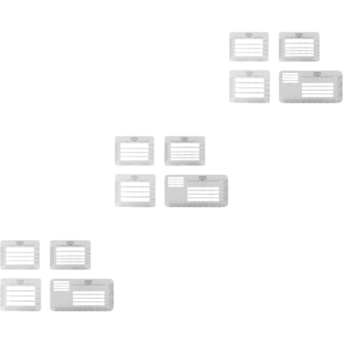 Artibetter 3 Sätze Teiliges Adressierschablonen Für Briefumschläge Vielseitige Stencils Für Dankeskarten Einladungen Und Verschiedene Designs Für Präzises Schreiben 8 Stück * 3 von Artibetter