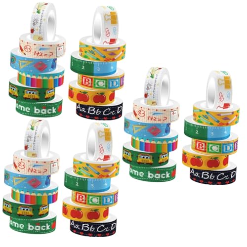 Artibetter 3 Sätze Transparentes Rollband Dekoration Handwerk Notizen Herstellung Scrapbooking Aufkleber Papierklebebänder Selber Machen Dekoratives Washi Tape 12 Rollen * 3 von Artibetter