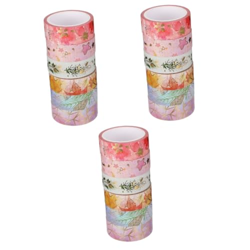 Artibetter 3 Sätze Washi-tape Wickelband Für Zeitschrift Empfindlich Washi Tape Abkleben Diy Klebeband Washi-klebeband Fotoalbumband Geschenkverpackungsband Papier 6 Rollen * 3 von Artibetter