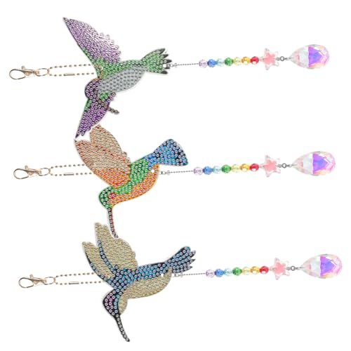 Artibetter 3 Stück DIY Diamantkunst Windspiel Anhänger Kreativer Vogel Anhänger für Fenster Balkon Zimmerdekoration Handgefertigt Funkelndes für Innen und Außen Artibetter 3 Stück DIY Diamantkunst Windspiel Anhänger Kreativer Vogel Anhänger für Fenster Balkon Zimmerdekoration Handgefertigt Funkelndes für Innen und Außen von Artibetter