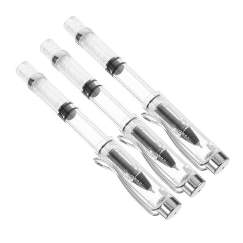 Artibetter 3 Stück Gel Stift Nachfüllungen für Kugelschreiber Malstift für Erwachsene Kugelschreiber aus Kunststoff einziehbare Füllfederhalter Feine Punktstifte Plastik Black von Artibetter