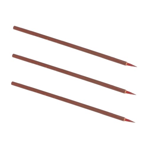 Artibetter 3 Stück Kleiner roter Schreibpinsel Kalligraphie-Schreibpinsel traditionelle Kalligrafie für Anfänger Kalligraphie-Stift-Kit zarter Pinsel Holz Camouflage von Artibetter