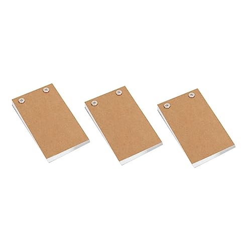 Artibetter 3 Stück Kreative Notizbücher Blanko Notizblöcke Tagebuch für Scrapbooking Abnehmbarer Rücken Handgemalte Mini Notizhefte für Unterwegs von Artibetter