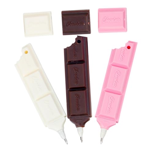 Artibetter 3 Stück Schokoladen-kugelschreiber Süßer Stift Stationäre Lieferungen Büro-schreibtisch-accessoires Ästhetisch Süße Gelstifte Lebensmittelstift Coole Stifte Für Frauen Plastik von Artibetter