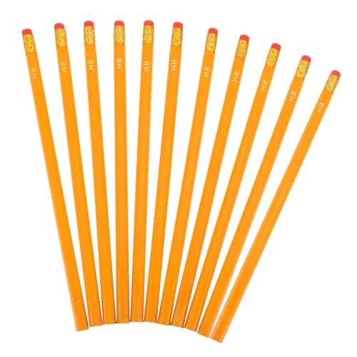 Artibetter 30 Stück Holzbleistifte für Ergonomische Zeichentools mit Radiergummi für Schule Skizzen und Kreative Projekte von Artibetter