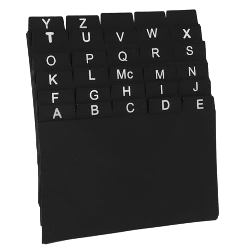 Artibetter 30 Stück Karteikartenclip -Partition Notebook-Versorgung Karteikartenteiler Karteikartenführer Kartensortierteiler Vinyl -Datensatzklassifizierung pp Black von Artibetter