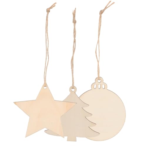 Artibetter 30 Stück Teiliges Kreative Diy Weihnachtsbaum Holzscheiben Anhänger für Kunsthandwerk Rund Stern und Kugel für Festliche Dekoration und Bastelprojekte Artibetter 30 Stück Teiliges Kreative Diy Weihnachtsbaum Holzscheiben Anhänger für Kunsthandwerk Rund Stern und Kugel für Festliche Dekoration und Bastelprojekte von Artibetter