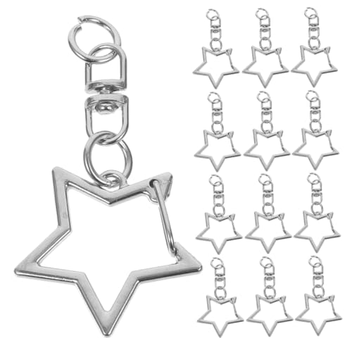 Artibetter 30 Stück Teiliges Sternförmiges Metall Karabinerhaken mit Federverschluss und Offenem Sprungring Sicherer DIY Schlüsselbund für Schmuckherstellung und Bastelzubehör von Artibetter