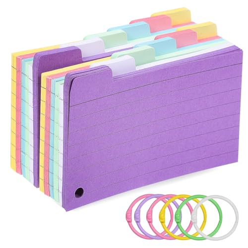 Artibetter 300Blätter Liniert Karteikarten mit Ringen Farbige Notizkarten mit Tabs Pre Punched Indizierte Karten für Schule Büro und Lernen Sortieren und Organisieren von Notizen Artibetter 300Blätter Liniert Karteikarten mit Ringen Farbige Notizkarten mit Tabs Pre Punched Indizierte Karten für Schule Büro und Lernen Sortieren und Organisieren von Notizen von Artibetter