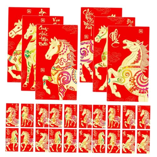 Artibetter 36 Stück Teiliges Chinesische Rote Geldumschläge Pferdejahr Papier Hong Bao mit Glückssymbolen für Lunar Frühlingsfest Hochzeit Geburtstag Geschenkumschläge Artibetter 36 Stück Teiliges Chinesische Rote Geldumschläge Pferdejahr Papier Hong Bao mit Glückssymbolen für Lunar Frühlingsfest Hochzeit Geburtstag Geschenkumschläge von Artibetter