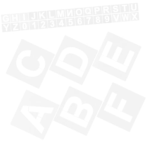 Artibetter 36 Stück sprühschablonen buchstabenschablonen Slice Schablonen zum Basteln wiederverwendbar Malvorlage Brief Malschablonen aus Kunststoff Schablonen zum Malen das Haustier von Artibetter