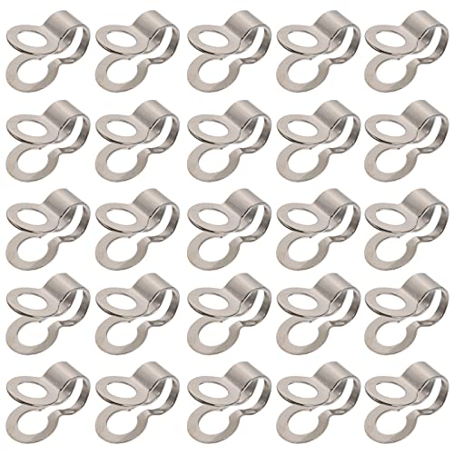 Artibetter 375 Stück Edelstahl Kugelkette Verbinder Verschluss Fundstücke Perlenkette Schnallen Hängeschild Schlaufen Kettenverbinder Kugel von Artibetter