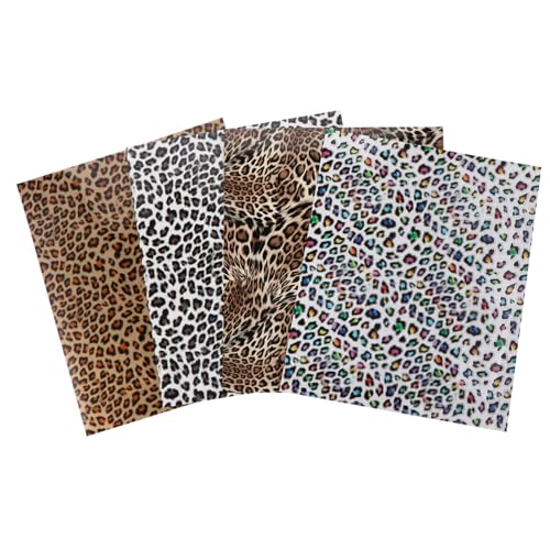 Artibetter 4 Blätter Leopardenmuster Wärmetransferfolie für Shirts und Textilien Weich Dehnbar für Diy Designs und Dekorationen Zufällige Farbe Artibetter 4 Blätter Leopardenmuster Wärmetransferfolie für Shirts und Textilien Weich Dehnbar für Diy Designs und Dekorationen Zufällige Farbe von Artibetter