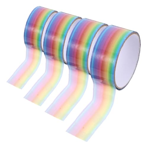 Artibetter 4 Rollen Buntes Band farbiges klebeband papierklebeband Vielseitiges Klebeband Tape für DIY Projekte Farbliches Kodierungsband farbiges Band Kugelklebeband Kugelband Polypropylen von Artibetter