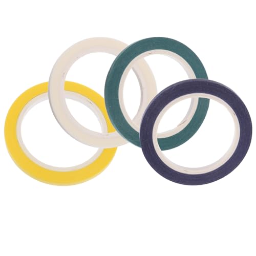 Artibetter 4 Rollen Diy Klebebänder Selbstklebendes Papierband für Bastelprojekte Einfach Abreißbar für Whiteboards und Dekoration Farben von Artibetter