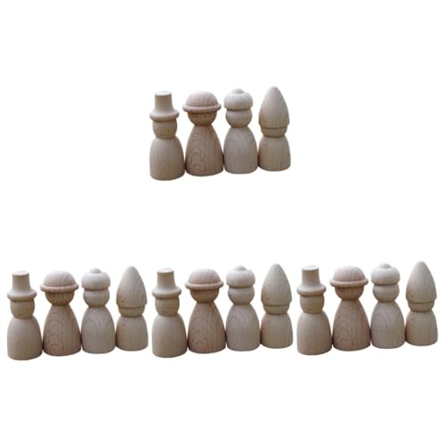 Artibetter 4 Sätze Anbindung Peg-puppen Leute Zum Malen Aufstecken Holzspielzeug Dekoring Weihnachten Handbemalte Puppen Menschen Aus Holz Holzhandwerk Unvollendet Hölzern 4 Stück * 4 von Artibetter
