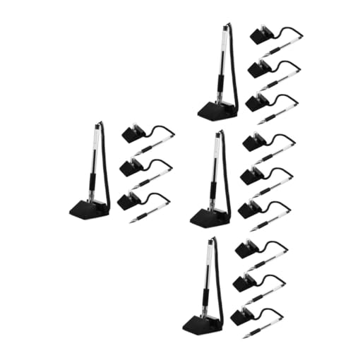 Artibetter 4 Sätze Büro-gelstift Schreibwaren Desktop-gel-tintenstift Multi Bürostift Mit Kette Tisch Kugelschreiber Schreibstift Verschleißfeste Zeichenstifte Plastik Black 4 Stück * 4 von Artibetter