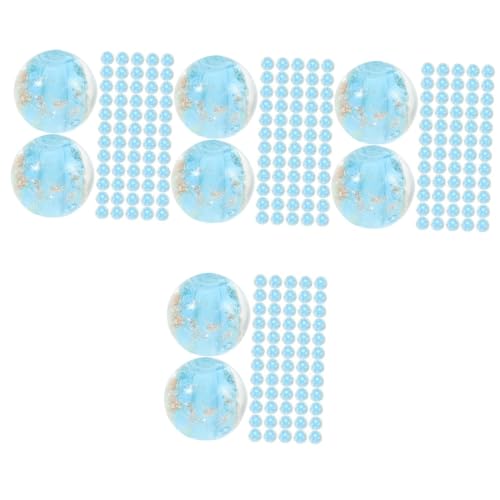 Artibetter 4 Sätze Geformt Spacer Fälschung Freundschaftsarmband-kit Für Perlen Runden Klein Lose Uv Herstellung Zubehör Selber Machen Sky-blue Glas 100 Stück * 4 von Artibetter