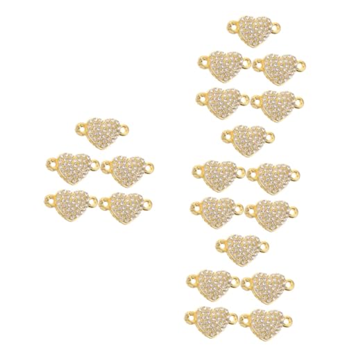 Artibetter 4 Sätze Herzförmige Armbandschnalle Stecker Schließe Schlüssel Reiz Magnetische Armbandverschlüsse Verschlüsse Für Schmuck Magnetverschlüsse Legierung Golden 5 Stücke * 4 von Artibetter